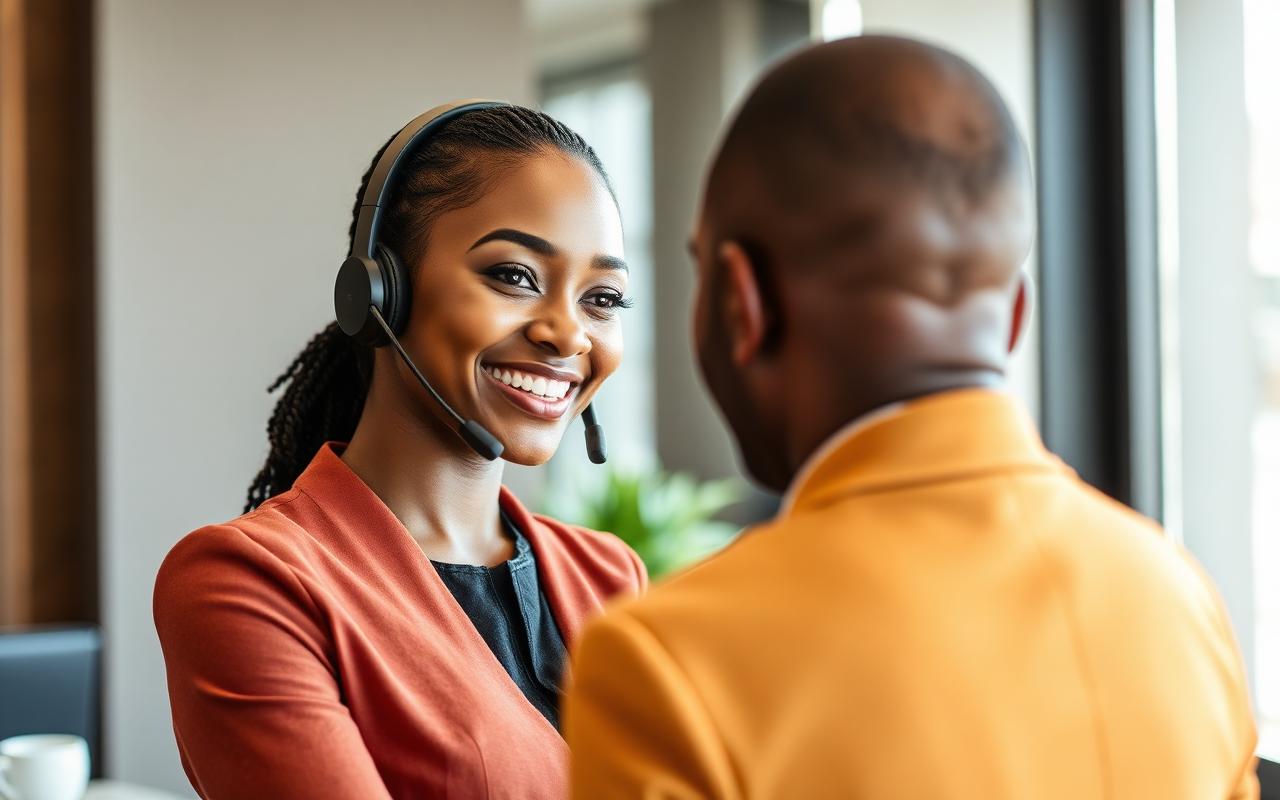 Hospitality concierge supporting a guest